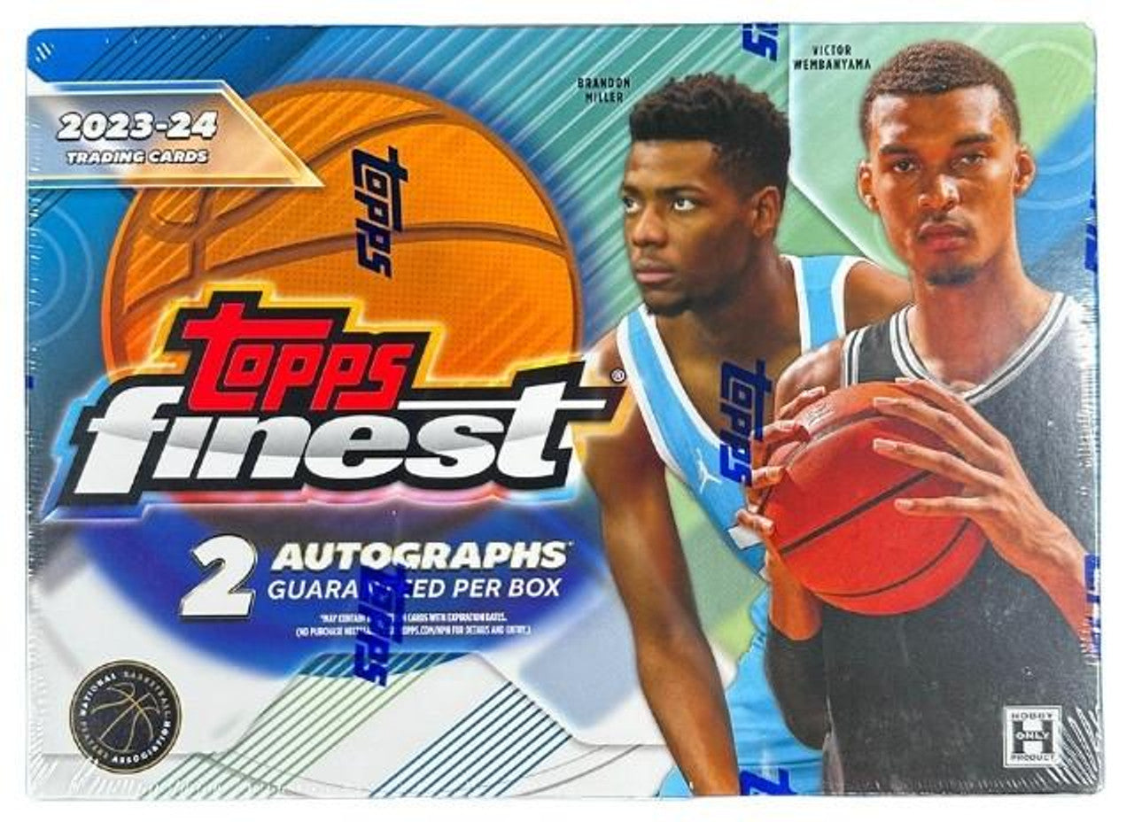2023-24 Topps Finest Basketball Hobby Box - Premium NBA Trading Cards Collection for Collectors & Investors - Perfect for Trading, Displaying, and Portfolio Growth
