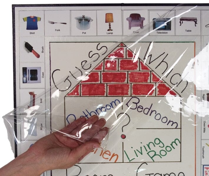 Create A Game: Framed Game Board with Clear Pocket Pawns - DIY Board Game Kit for Family Game Night & Party Entertainment