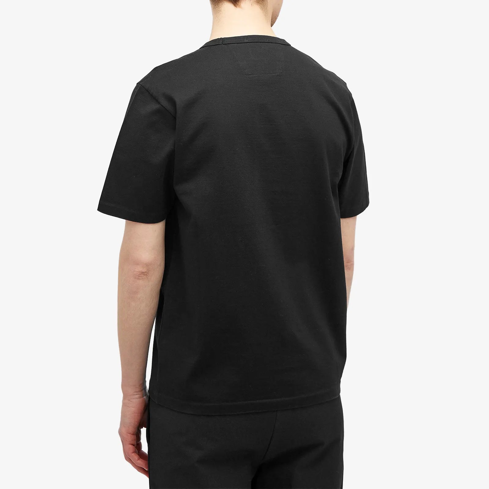 CP Company Black Applique Logo T-Shirt - Stylish Casual Tee for Men | Perfect for Streetwear, Outings & Everyday Wear