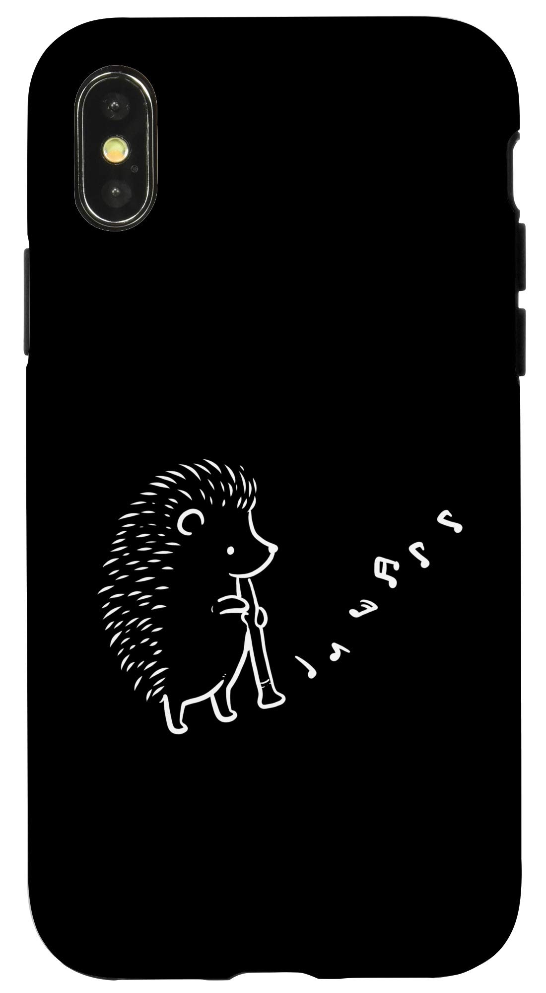 iPhone X/XS Hedgehog Case for Clarinette Hedgehog Owners - Durable & Stylish Phone Cover for Pet Lovers - Perfect for Daily Use, Travel & Showcasing Your Hedgehog Love