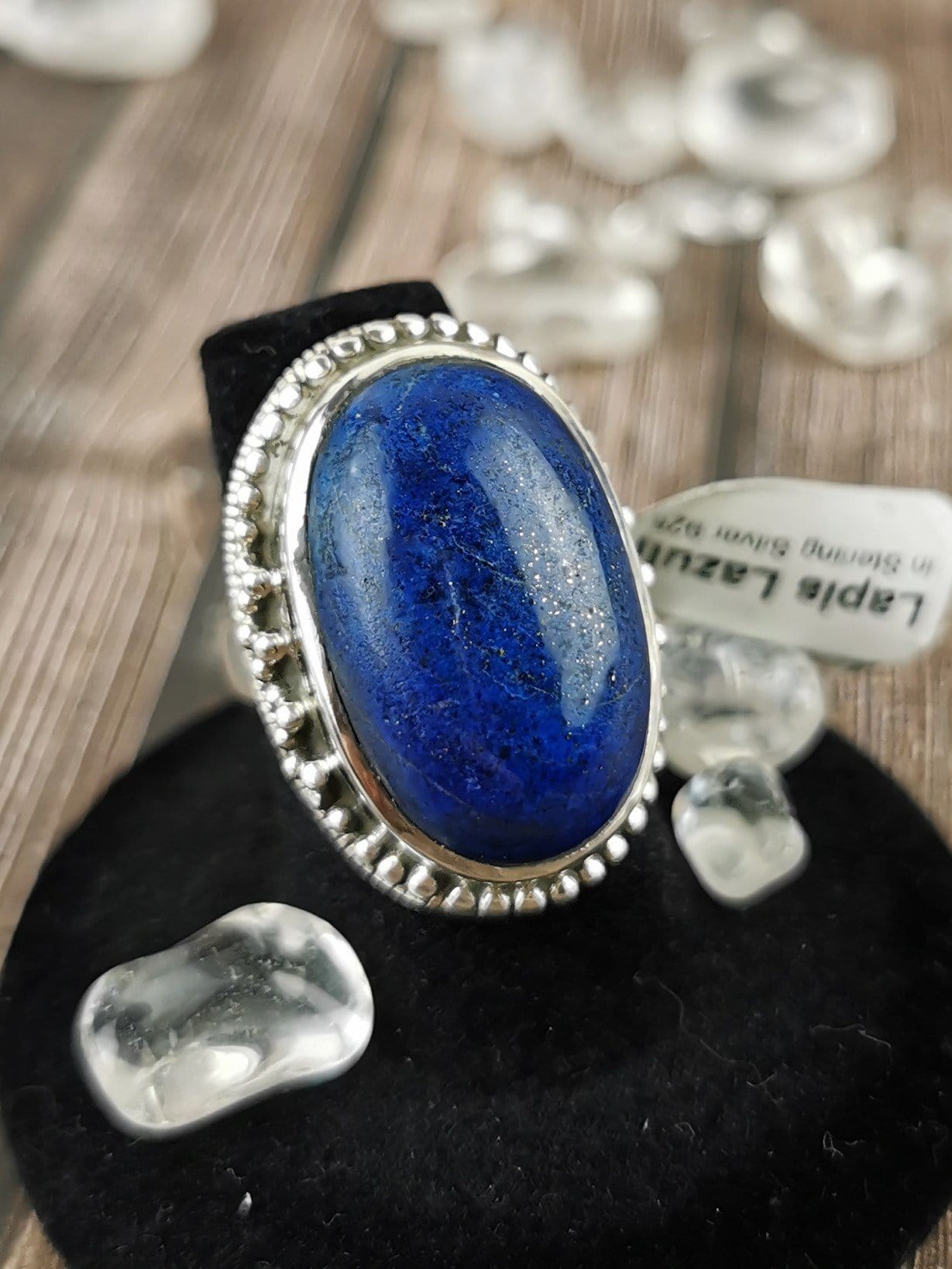 Lapis Lazuli Chunky Stone Ring - Size 6 - Handmade Boho Jewelry for Women - Perfect for Everyday Wear & Special Occasions