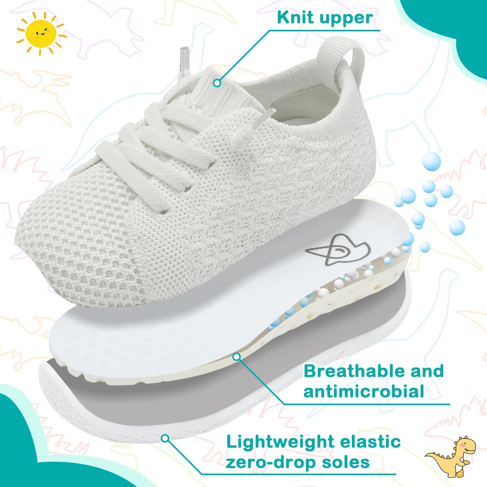 **Toddler Barefoot Shoes for Boys & Girls - Lightweight, Breathable Sneakers with Wide Toe Box - Perfect for Walking, Running & Playtime**
