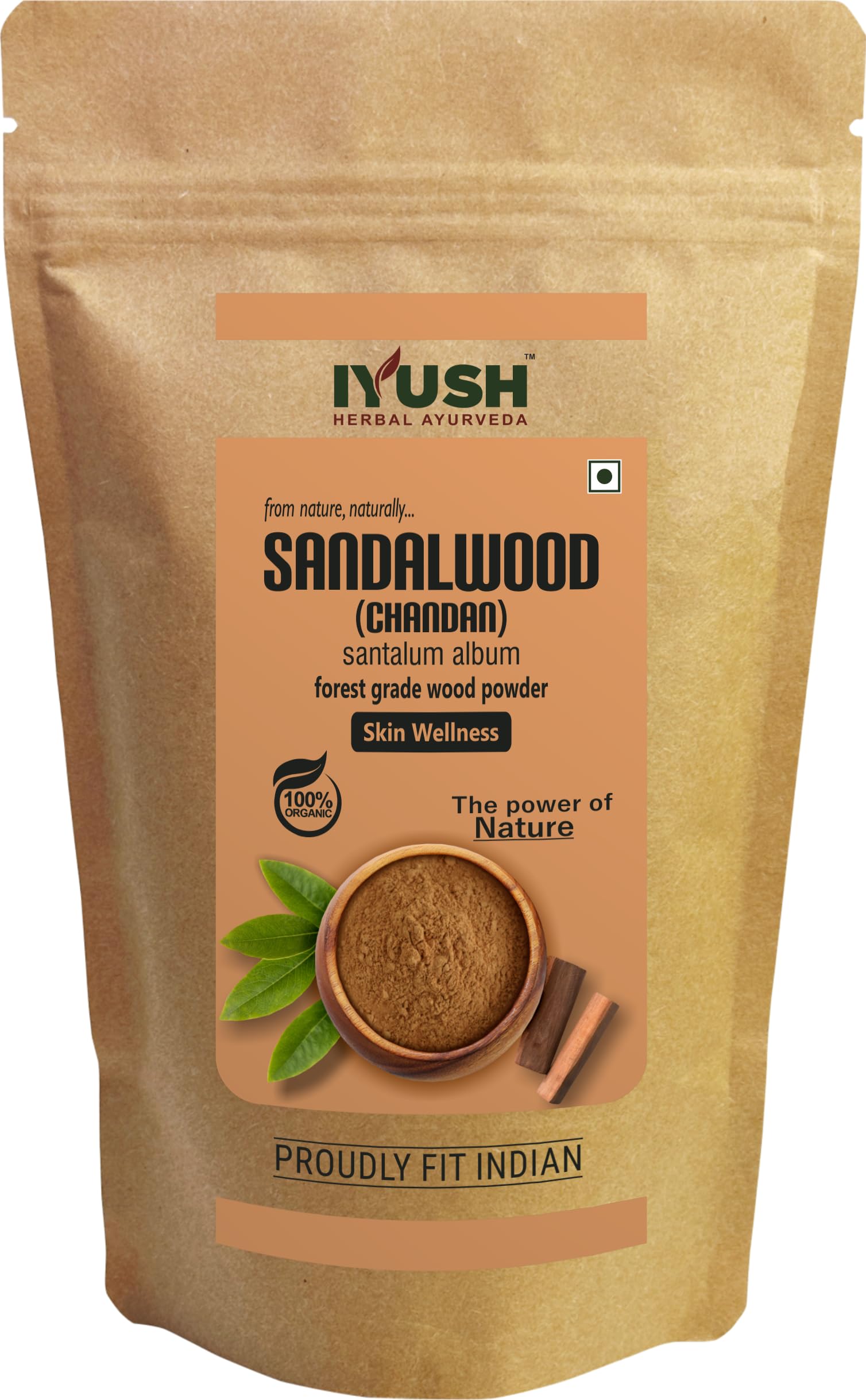 Pure Organic Sandalwood Powder for Face Pack & Skin Care – 900g | Ayurvedic Chandan Powder for Glowing Skin, De-Tan & Brightening | Natural Sandal Wood Powder for DIY Face Masks, Spa & Beauty Treatments