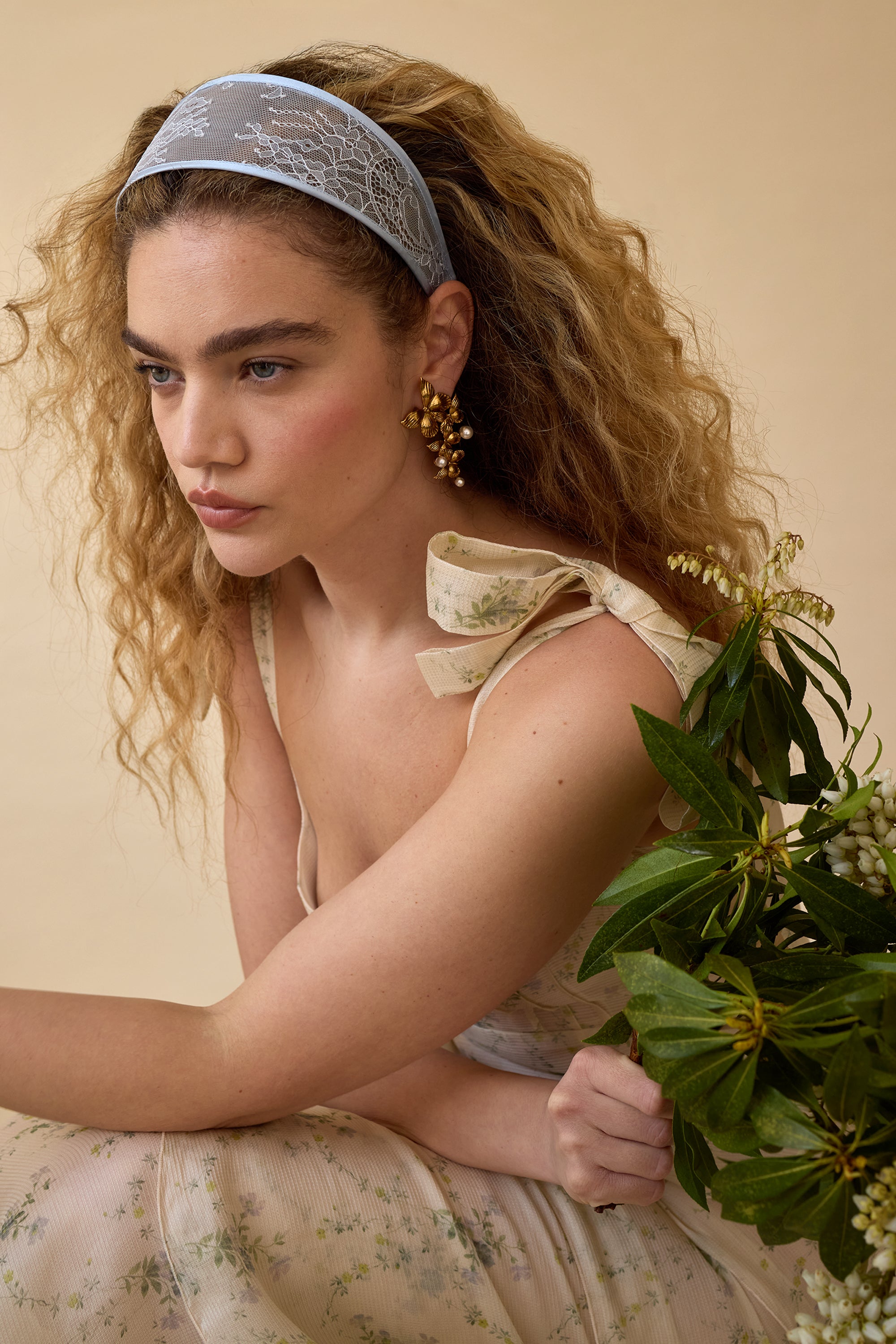Giselle Lace Wide Headband for Women - Elegant Fashion Hair Accessory for Weddings, Parties & Everyday Wear
