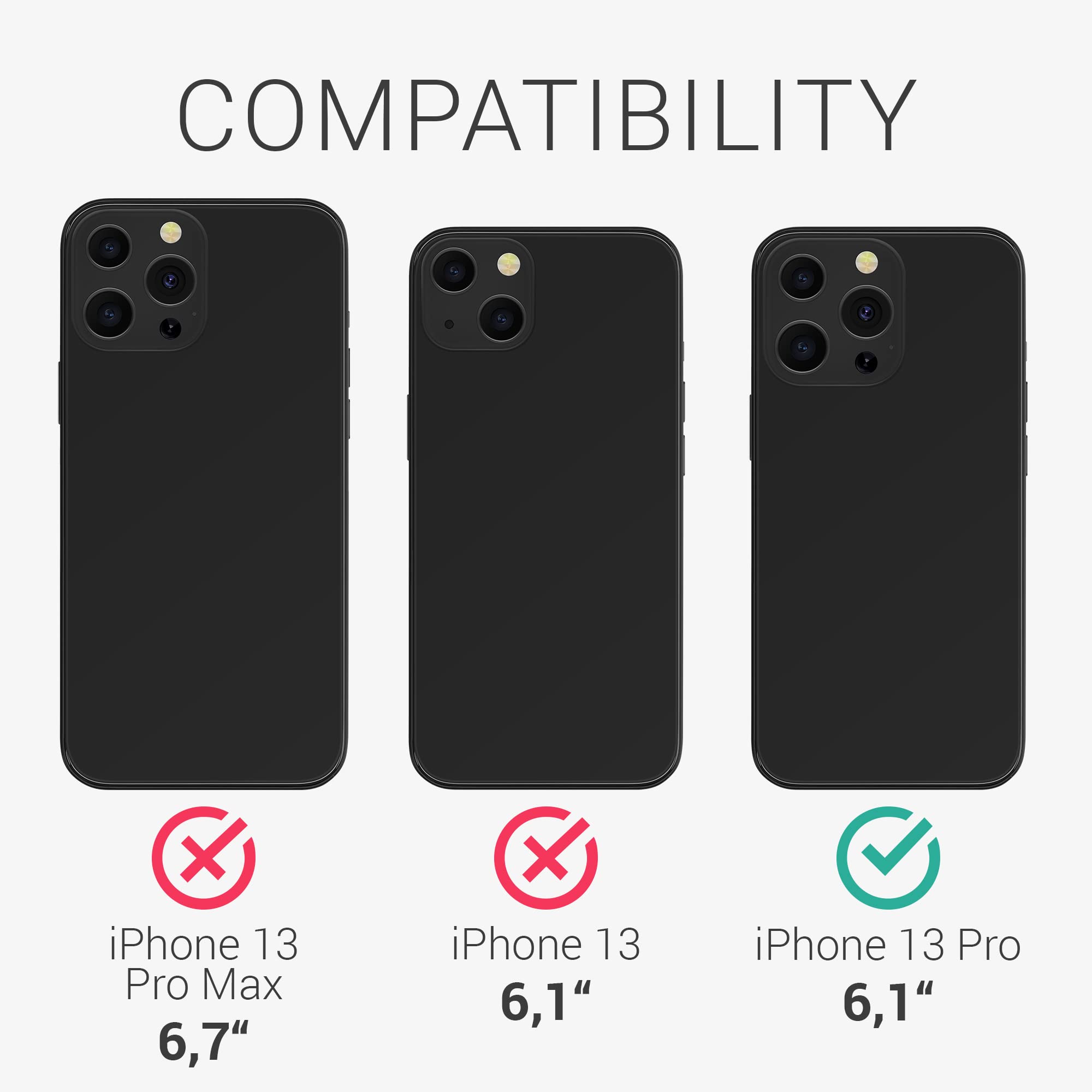 kwmobile TPU Case for Apple iPhone 13 Pro - Shockproof Glittery Fairy Rose Gold/Transparent Phone Cover - Slim Fit Protective Case for Everyday Use, Work & Travel