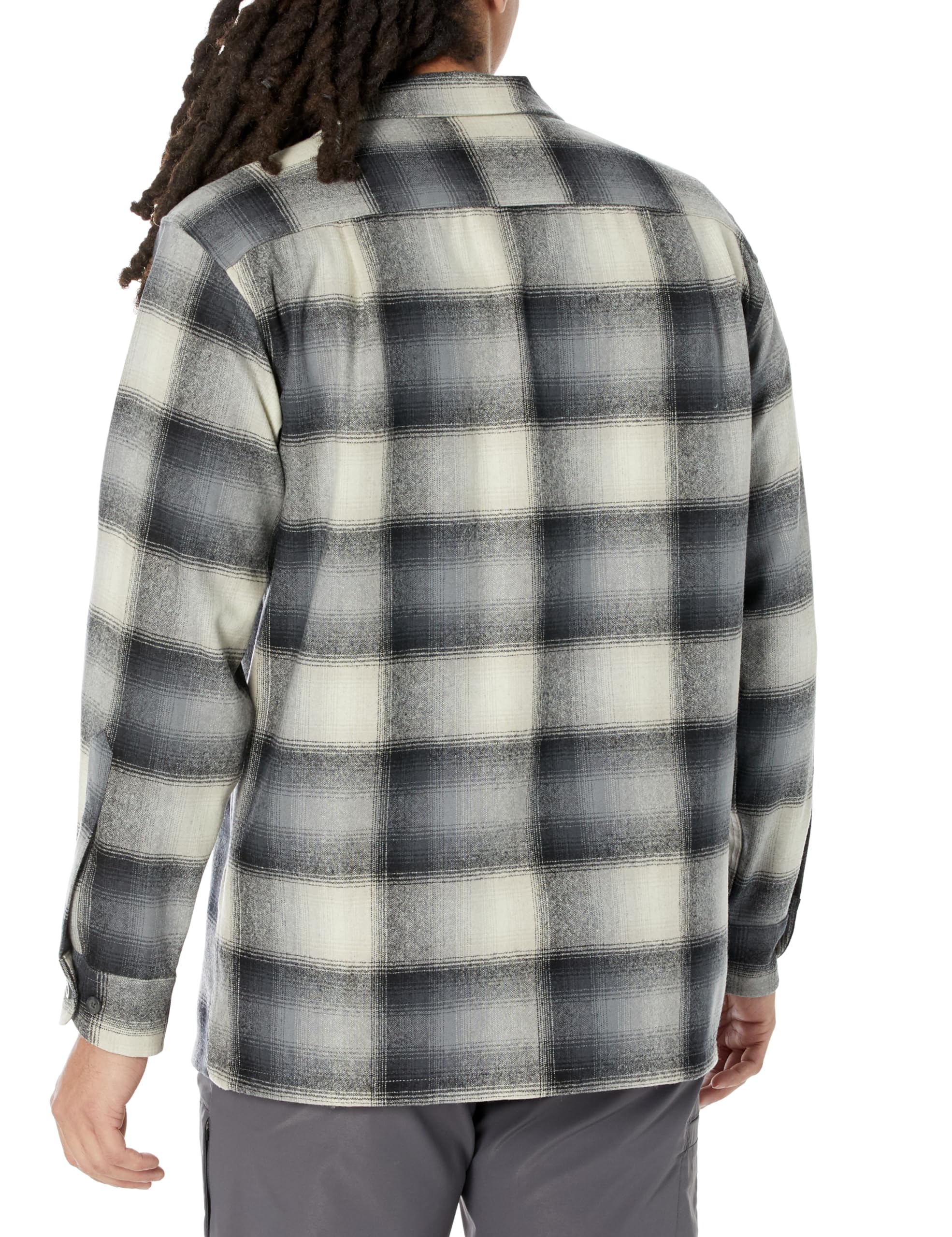 PENDLETON Men's Long Sleeve Flannel Shirt - Soft Plaid Button-Up for Casual Wear, Outdoor Adventures & Layering
