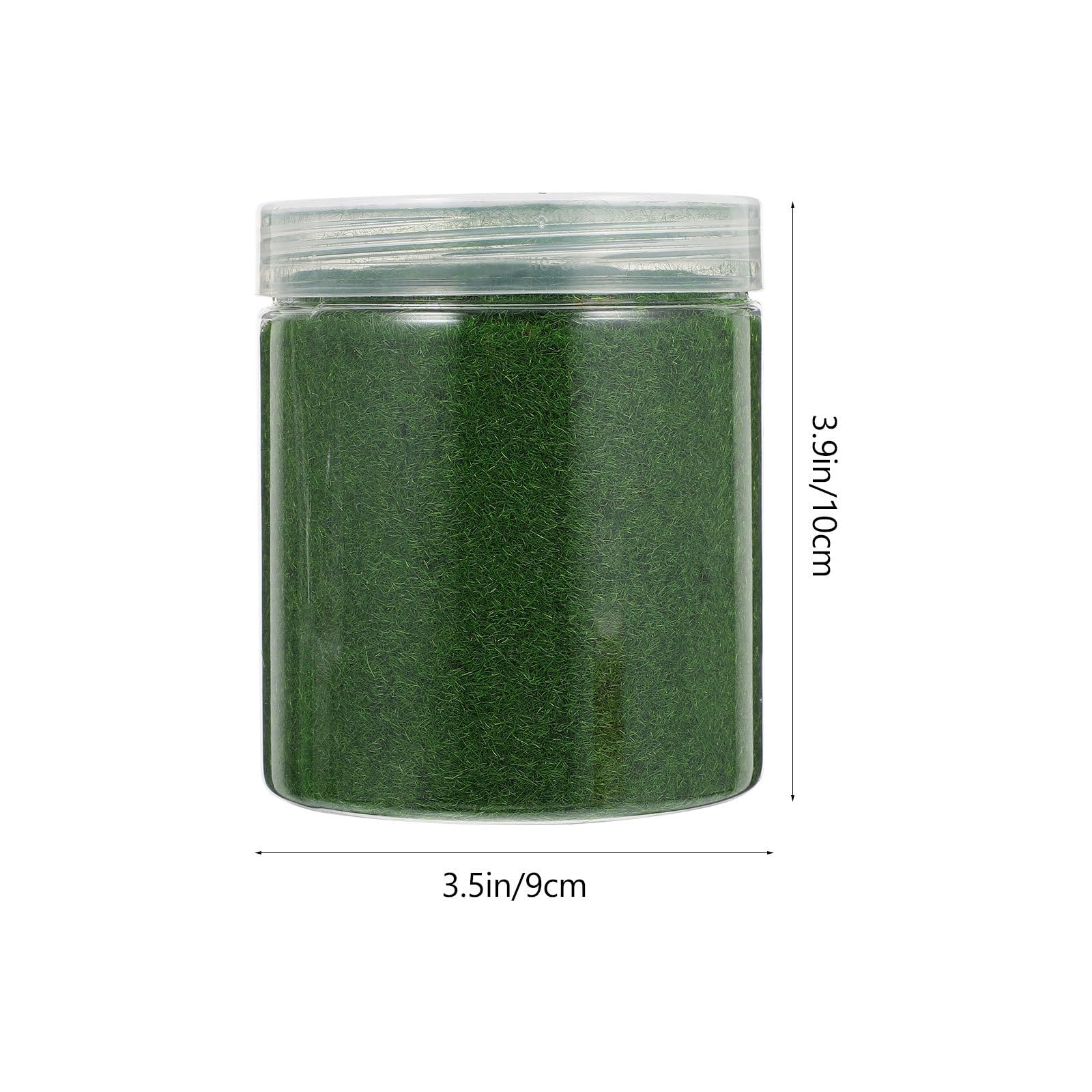 FAVOMOTO DIY Realistic Moss Lawn Powder - Green Cashmere Powder for Model Grass & Landscape Building - Nylon Static Electricity for Train Terrain - Perfect for Miniature Scenery, Diorama, and Model Railroad Projects