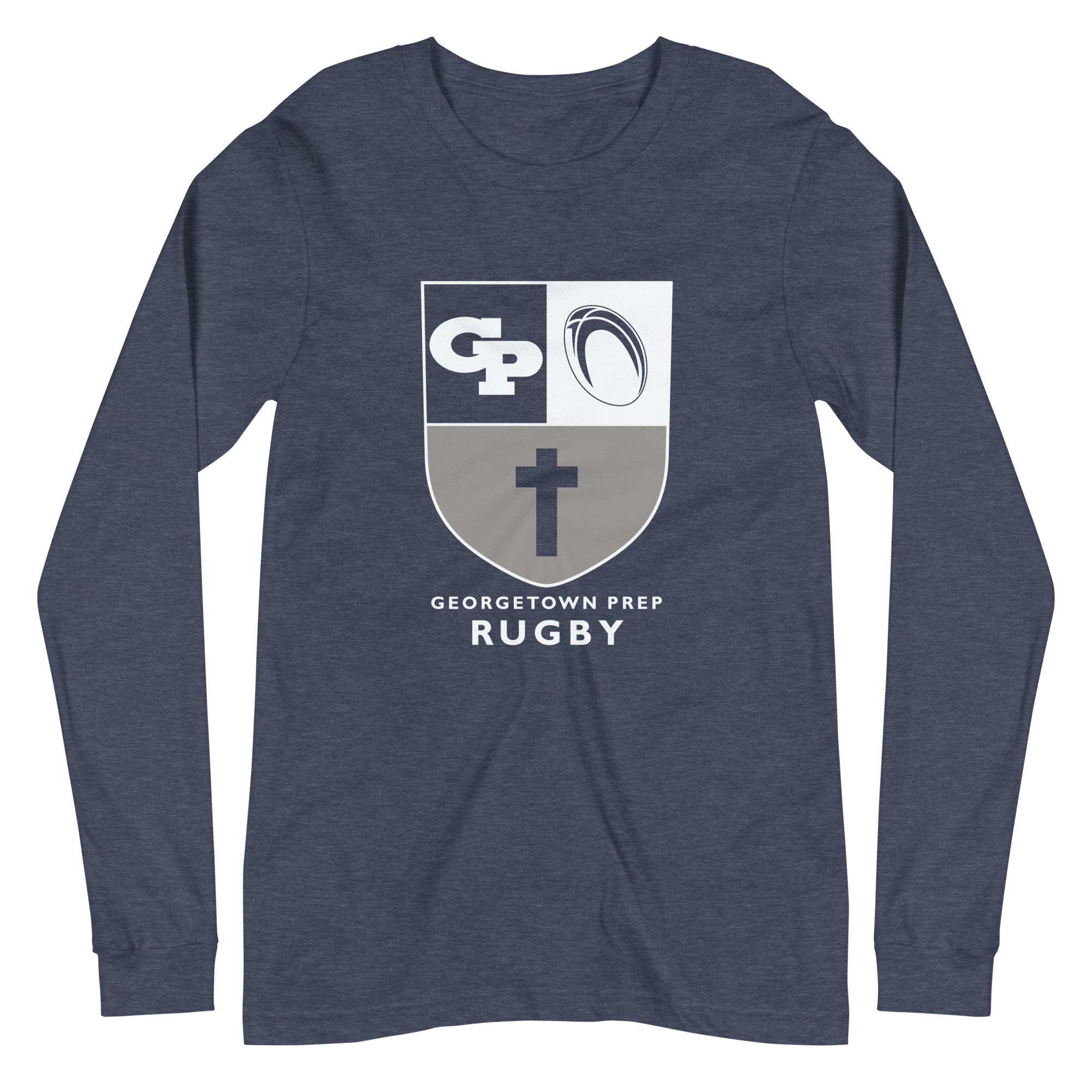 Georgetown Prep Rugby Long Sleeve Social T-Shirt - Comfortable & Stylish for School Events, Games & Casual Wear