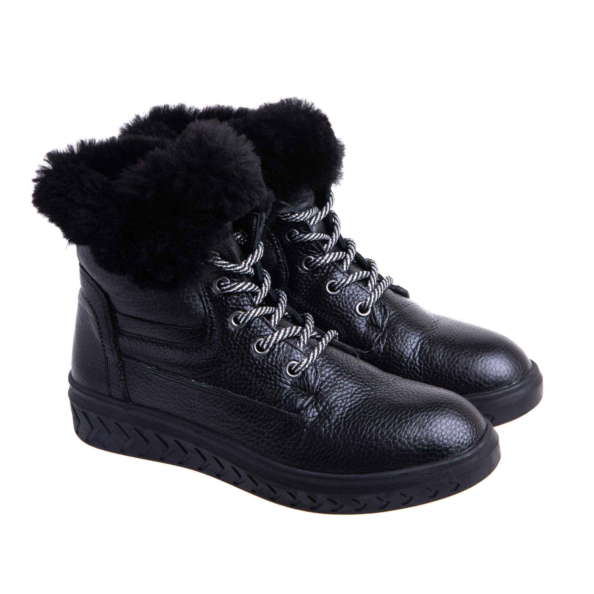 Landis Lace Up Fur Lined Winter Boots for Women - Warm Snow Boots with Soft Faux Fur, Waterproof & Slip Resistant - Perfect for Snowy Days, Hiking and Outdoor Activities