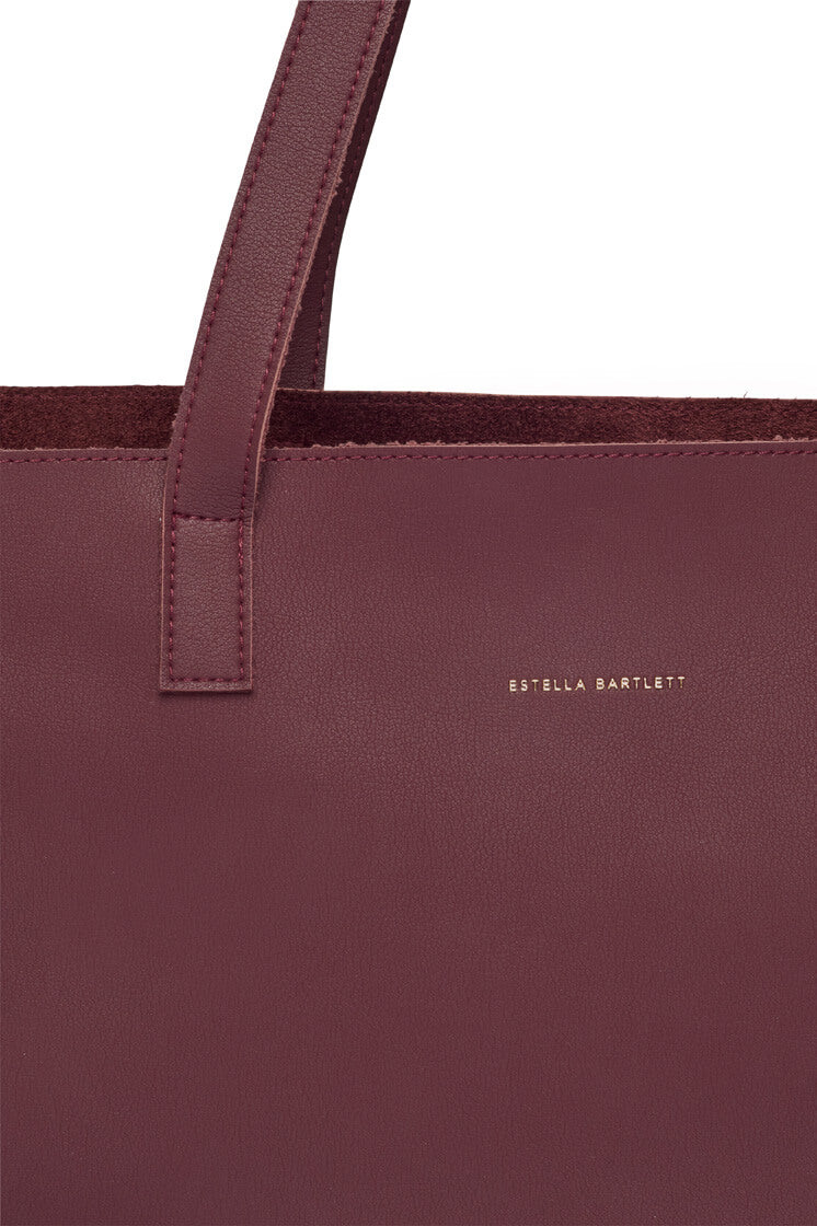 Scoresby Burgundy Leather Tote Bag for Women - EBP4971 Stylish Handbag for Work, Travel & Everyday Use