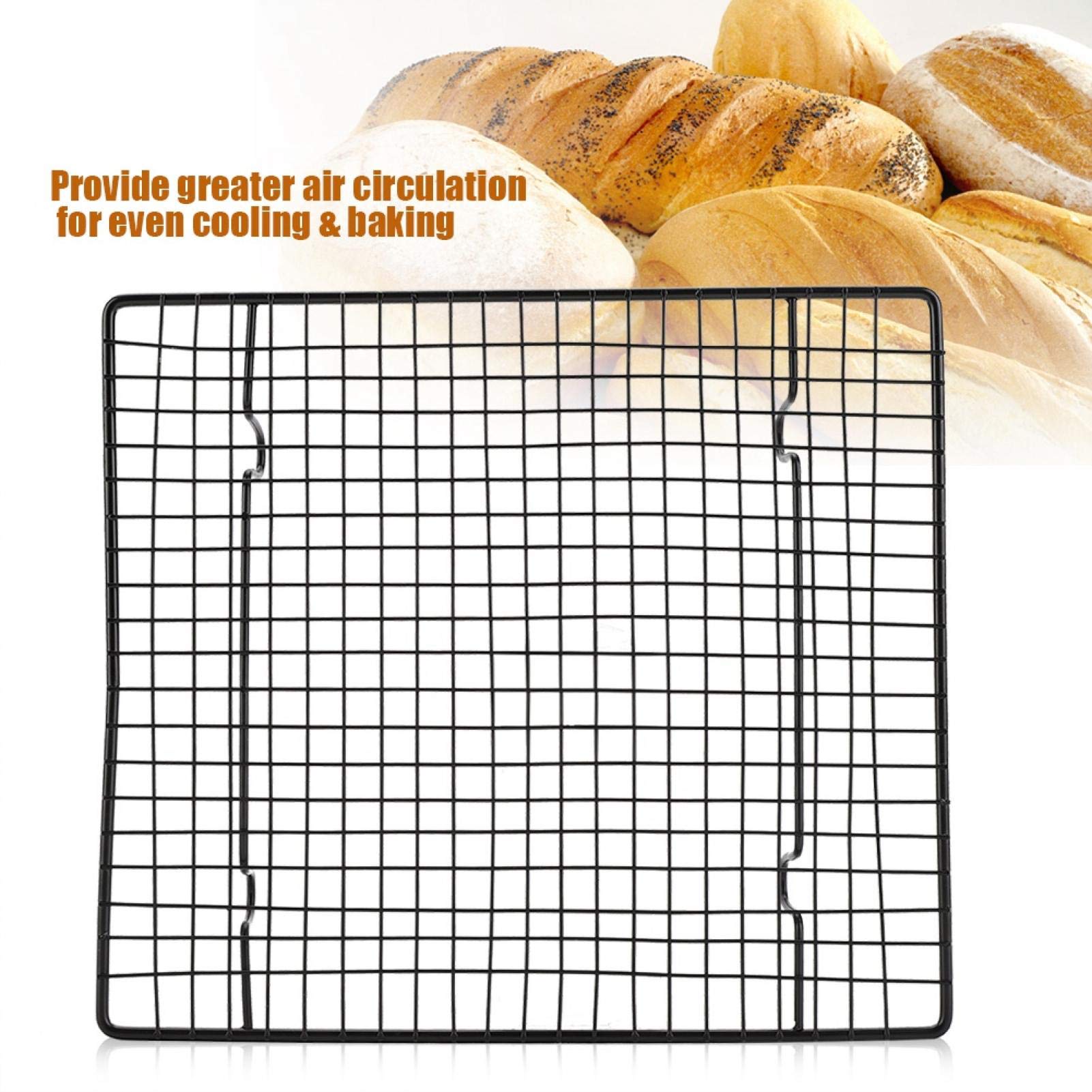 Stainless Steel Cooling Rack for Baking - 26x23x2.5cm Metal Wire Cookie & Cake Cooling Rack for Bread, Biscuits, Pastries | Perfect for Kitchen, Bakery, and Home Baking Needs