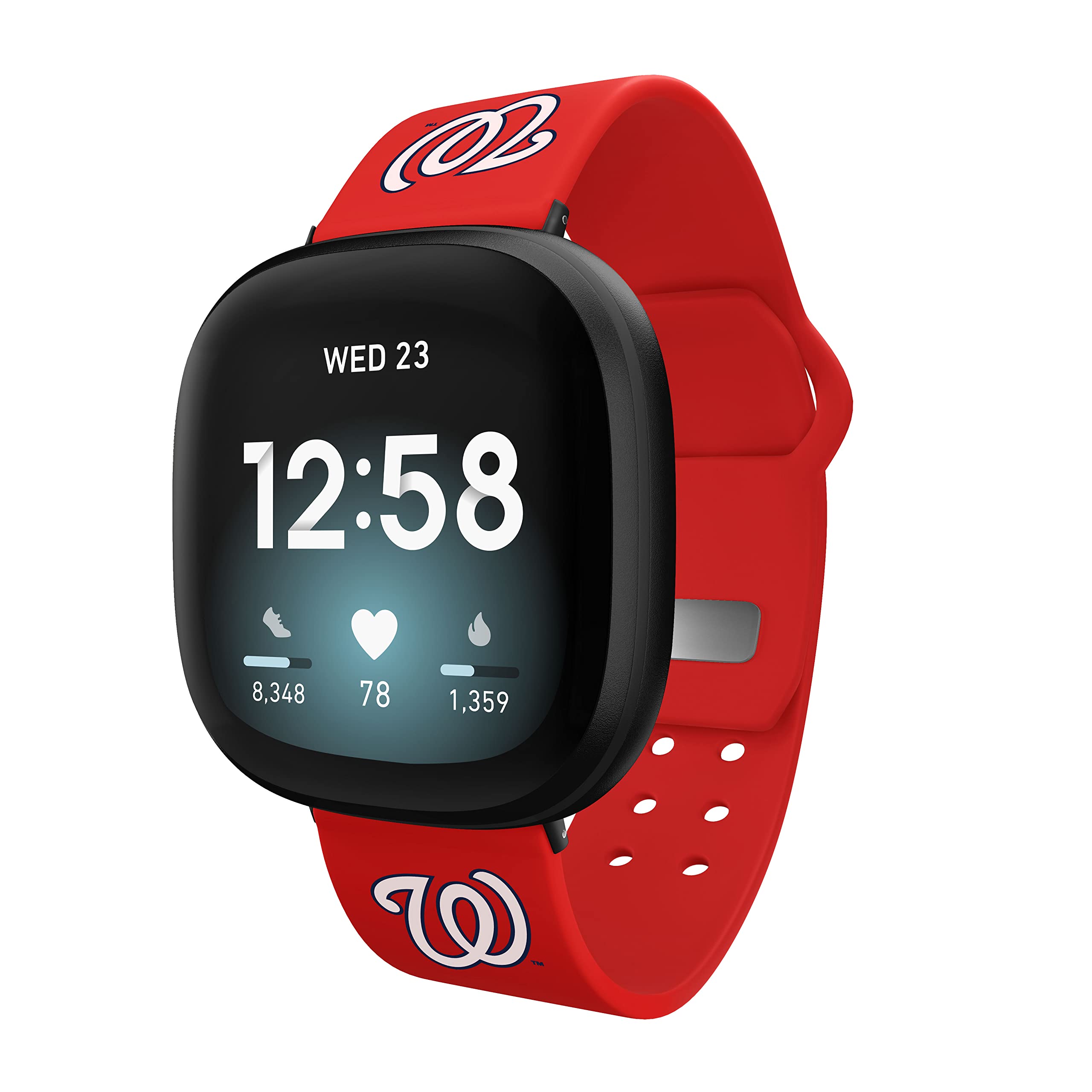 Premium Silicone Watch Band for Fitbit Versa 3 & Sense - Soft, Durable, Sweatproof Replacement Strap - Perfect for Workouts, Running & Everyday Wear