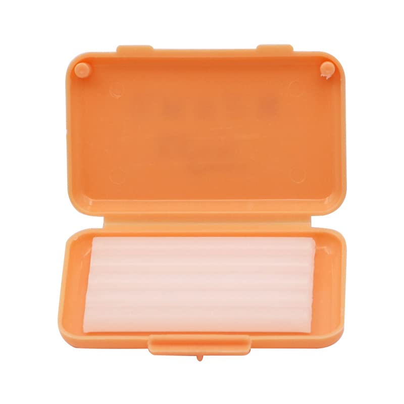 10pcs Orthodontic Wax for Braces - Dental Wax for Gum Irritation Relief, Teeth Protection & Oral Care - BPA Free Ortho Wax (Orange) - Perfect for Braces Pain Relief & Comfort While Eating/Speaking