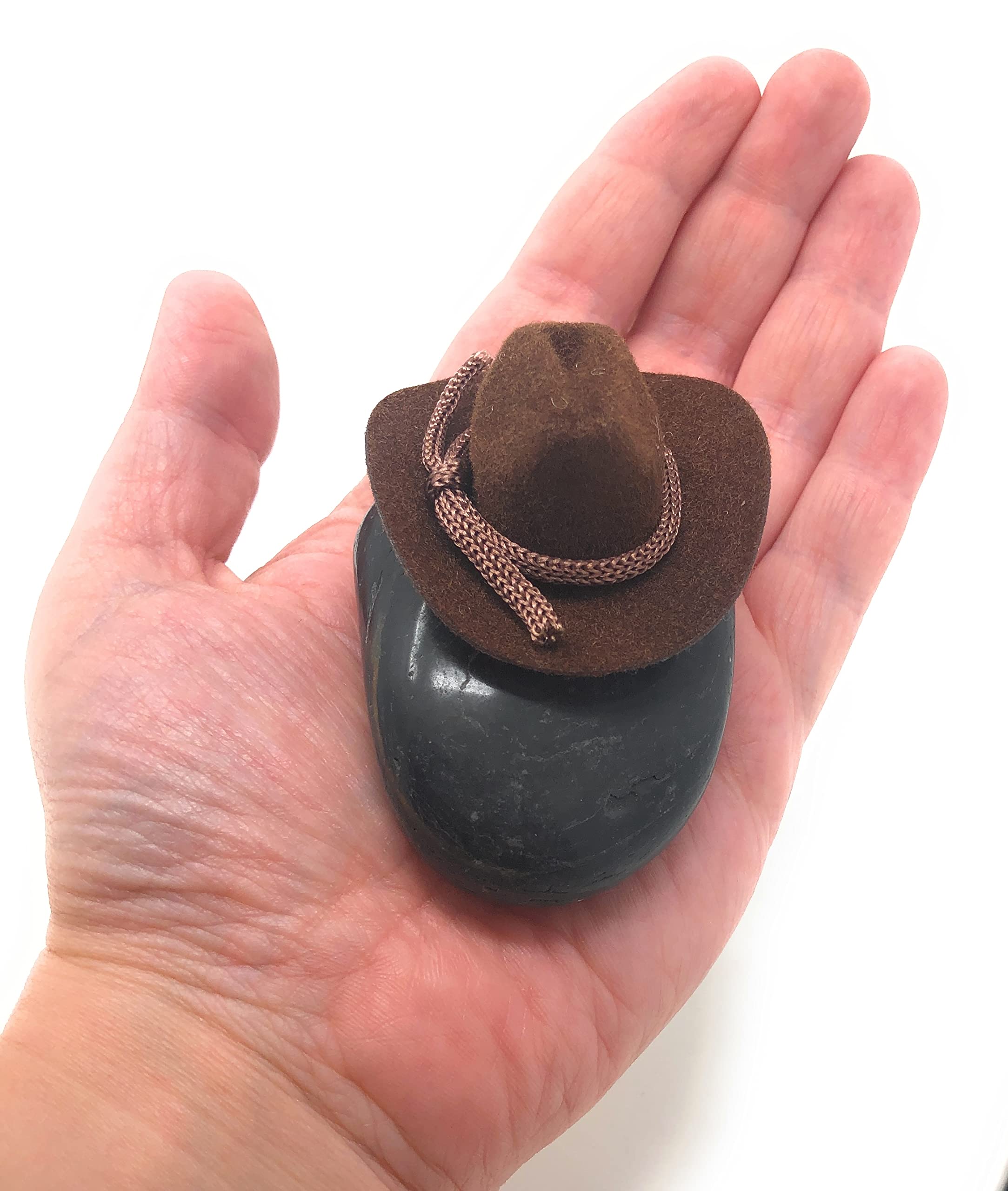 Funny Cowboy Rock Pet with Adoption Certificate - Novelty Gag Gift for Office Desk Decor | Perfect for Prank Gifts, White Elephant Parties & Cowboy-Themed Decorations