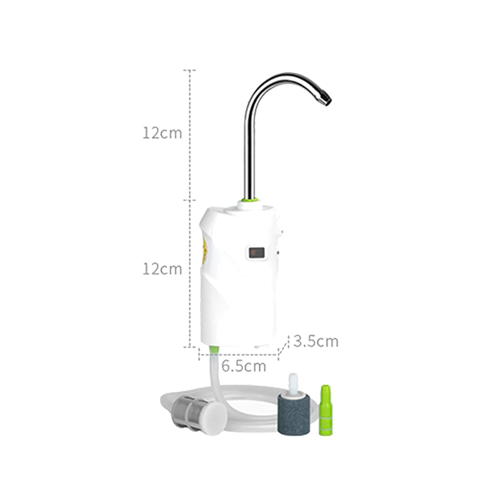 Automatic Fish Pond Water Dispenser & Aerator - Hands-Free Intelligent Induction Pump with Outdoor Light for Fishing, Hand Washing & Aquarium Maintenance - White