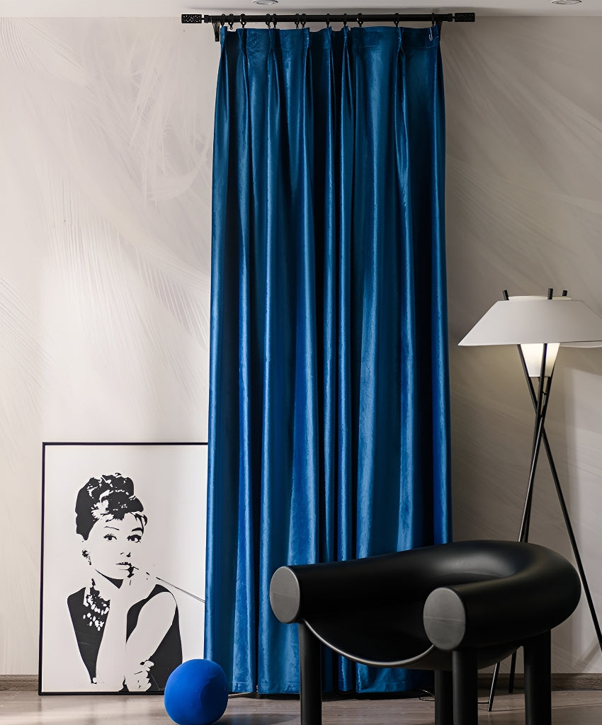 Blackout Curtains for Bedroom - Blakely Velvet Room Darkening Custom Drapes, Thermal Insulated & Noise Reducing Window Treatments for Home, Office, Nursery (100% Light Blocking) - Perfect for Shift Workers & Light Sleepers