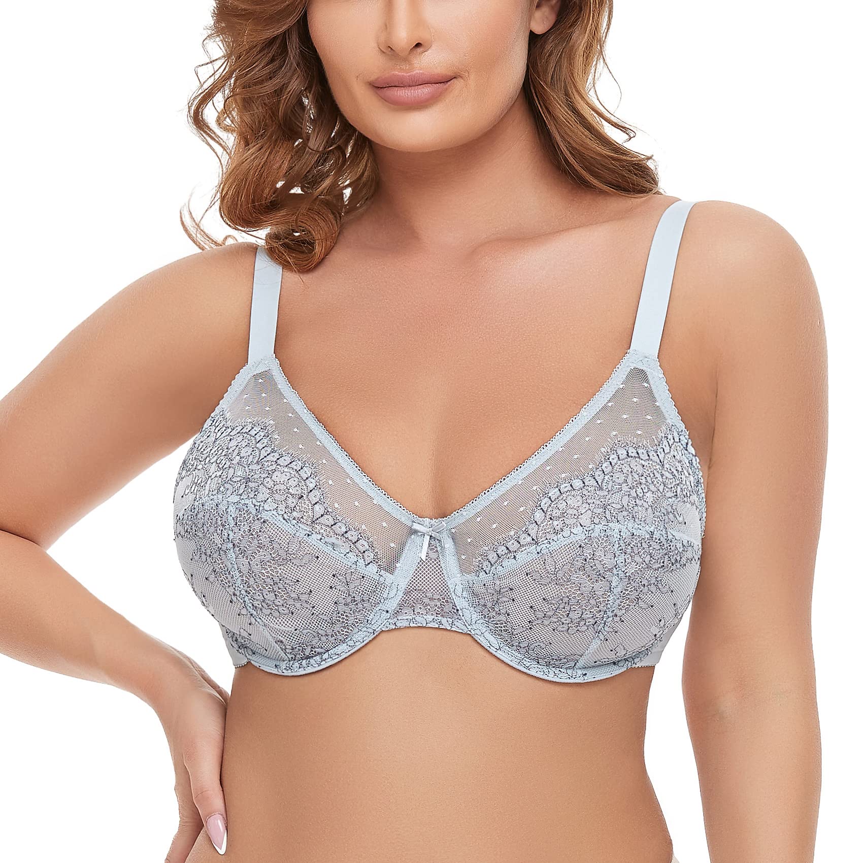 AILIVIN Women's Unlined Underwire Minimizer Bra - Full Coverage Plus Size Support for Everyday Comfort | Perfect for Work, Casual Wear & Layering