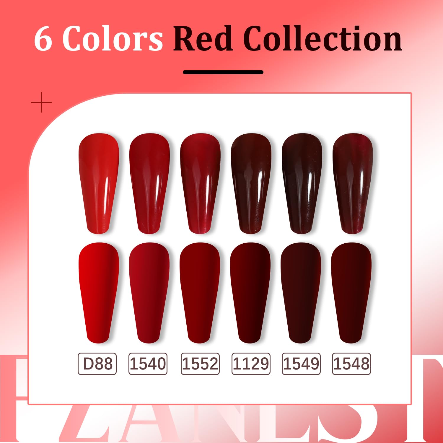 FZANEST Dark Red Gel Nail Polish Set - Rubber Blood Cherry Red Soak Off UV LED Nail Polish Kit for Fall Winter | DIY Manicure at Home & Professional Nail Salon Use | Perfect for Parties, Weddings, Holidays and Special Occasions