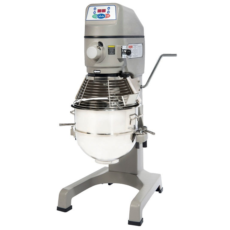 Globe SP30P Heavy Duty Commercial Pizza Dough Mixer - 30 Quart Capacity for Pizzerias, Bakeries & Restaurants | Perfect for Kneading, Mixing & Preparing Large Batches of Dough