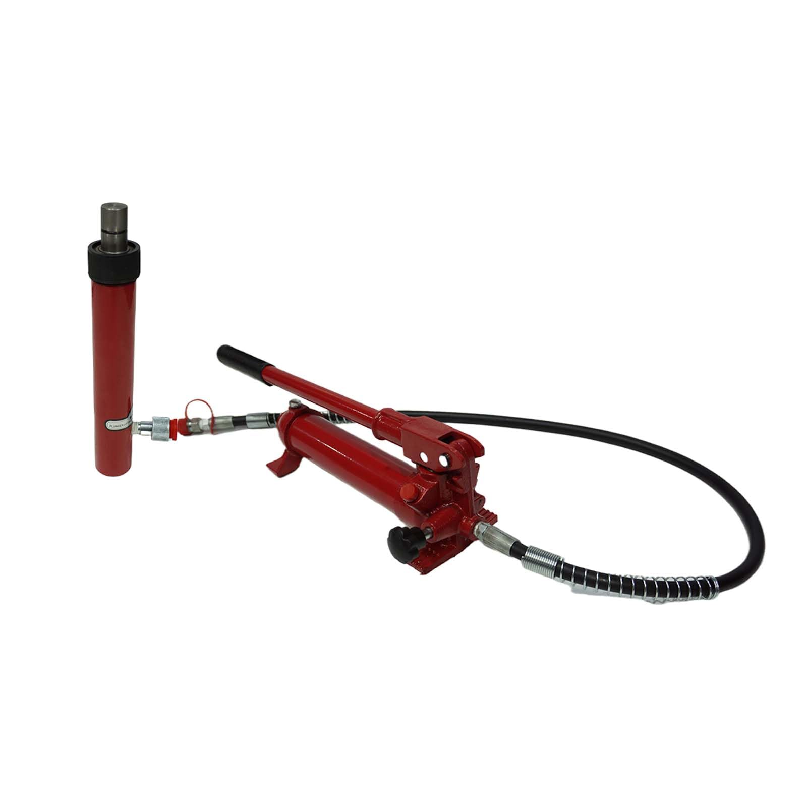 **GARVEE 4 Ton Porta Power Kit – 15-Piece Hydraulic Ram Set for Auto Body Frame Repair (8000 lbs Capacity) with Carrying Case – Ideal for Car Repair, Metal Bending, and Heavy-Duty Lifting (Red)**