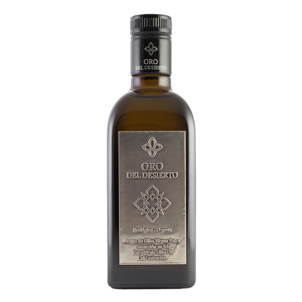 3 Bottles x 500ml - Oro del Desierto Coupage Organic Extra Virgin Olive Oil by Oliva Oliva | Premium Cold-Pressed EVOO for Cooking, Salads & Dipping | Healthy Mediterranean Diet Essential