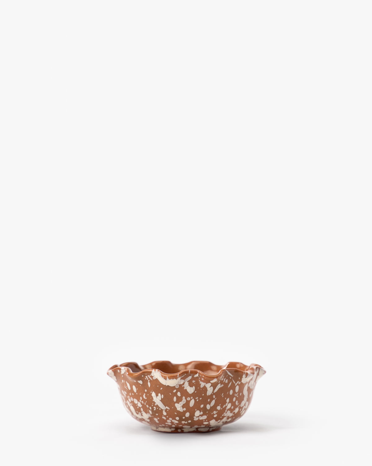 Splatter Scallop Dish - Elegant Ceramic Appetizer Plate for Tapas, Sushi, Desserts | Perfect for Dinner Parties, Restaurants & Home Entertaining