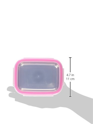 Thinkbaby BPA-Free Bento Lunch Box for Kids - Eco-Friendly Food Container with Leak-Proof Design, Microwave & Dishwasher Safe - Ideal for School, Picnics & Travel (Pink)