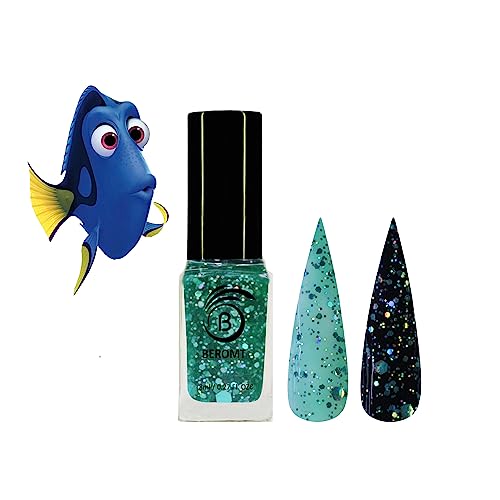 HEXA HOLO CHUNKY DORY FISH NAIL POLISH - BNP 226 Long Lasting Glitter Nail Polish for Women, Vibrant Chunky Glitter Nail Art, Salon Quality Nail Lacquer - Perfect for Parties, Holidays, and Special Occasions