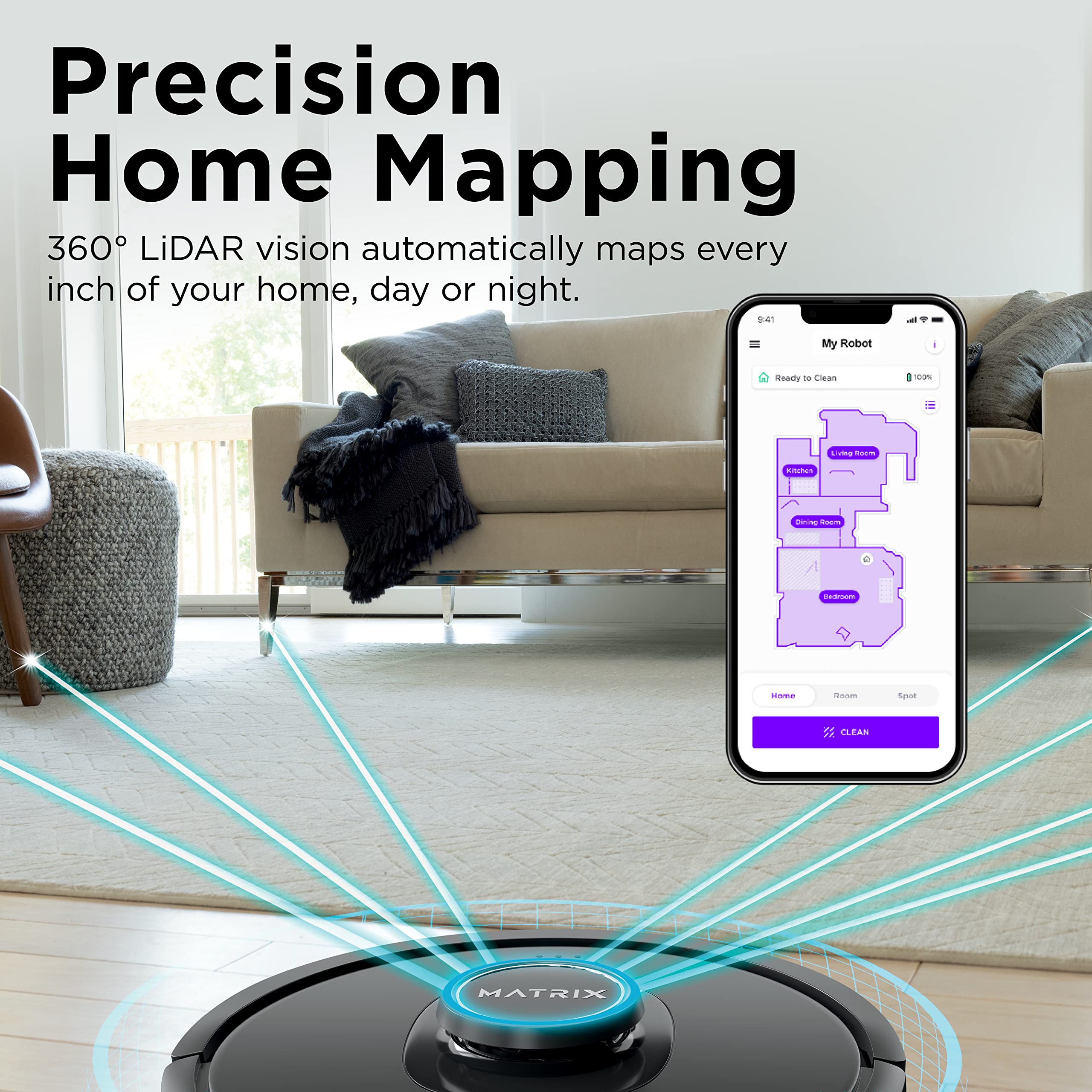 Shark R-RV2310 Matrix Robot Vacuum - Self-Cleaning Brushroll, Smart Mapping for Carpets & Hard Floors (Renewed) | Perfect for Pet Hair, Daily Cleaning & Large Homes