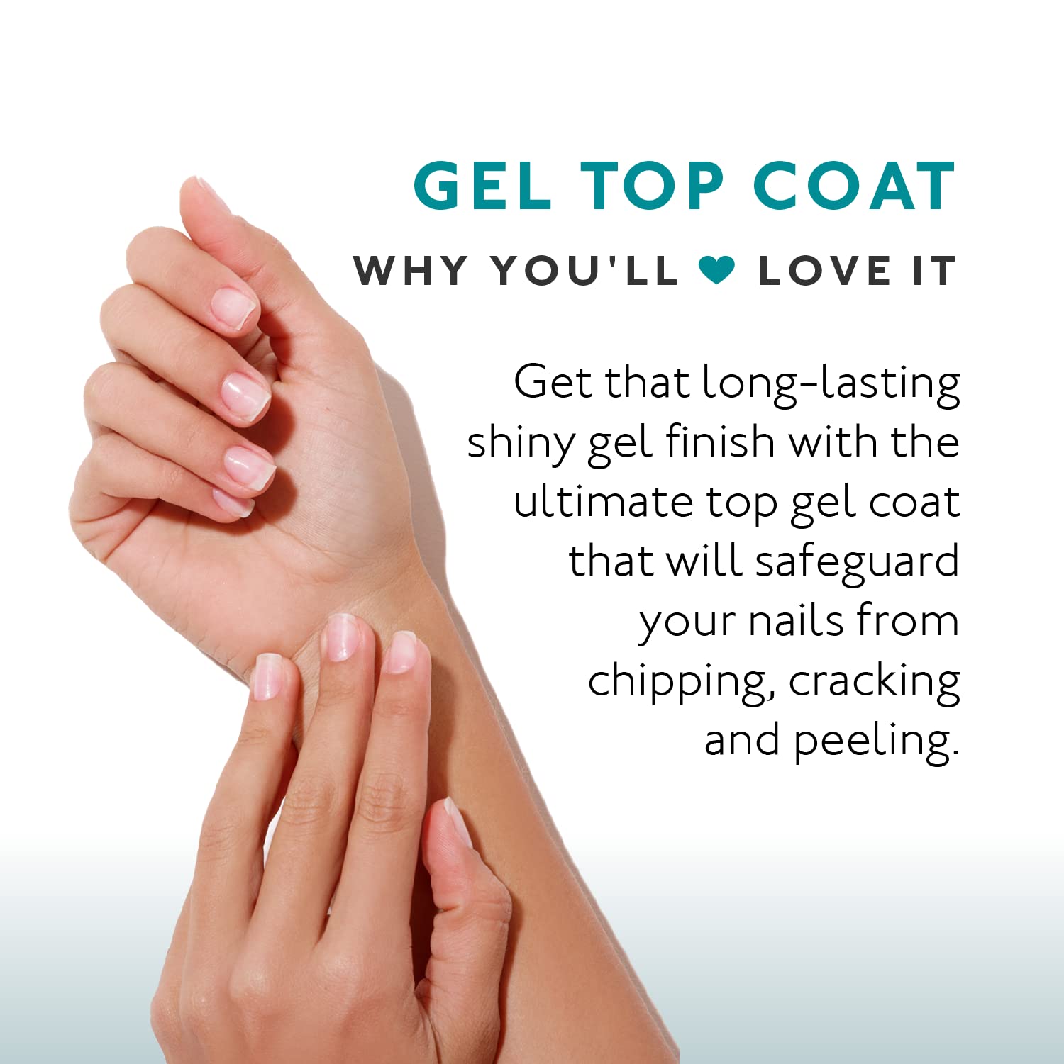 Eternal Top Coat Gel - 3 Pack Mirror Shine Strength No UV Lamp Nail Polish Set for Long-Lasting Manicures at Home or Salon