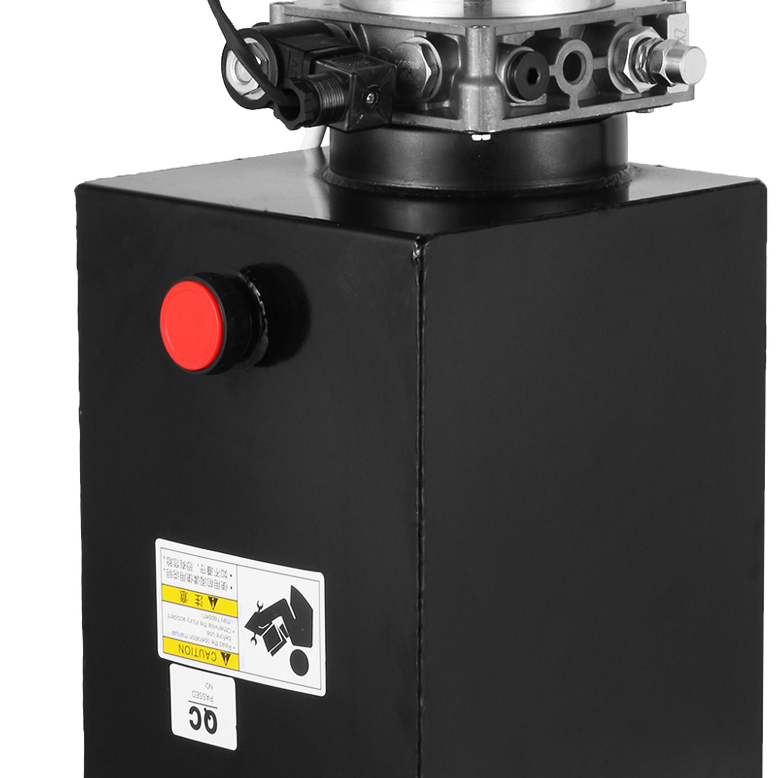 12V Hydraulic Power Unit - Mophorn 12 Quart Single Acting Hydraulic Pump with Steel Reservoir for Dump Trailers, Truck Lifts & Car Hoists | Heavy Duty Hydraulic System for Automotive, Construction & Farm Equipment Maintenance