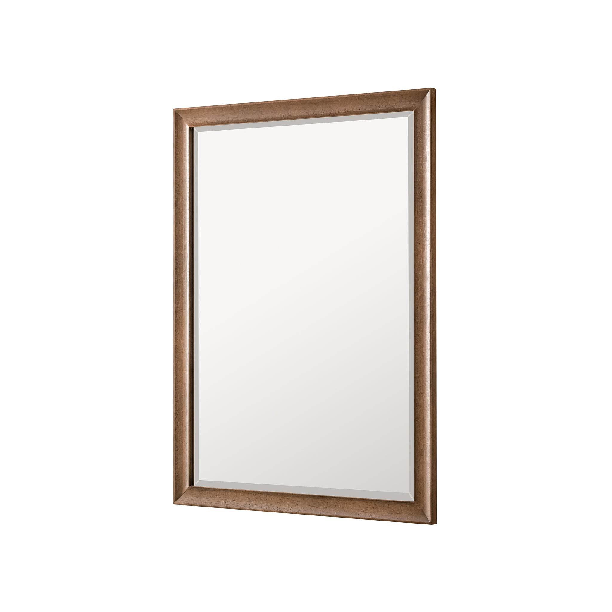 Glenbrooke 30-Inch Whitewashed Walnut Wall Mirror - Perfect for Living Room, Bedroom & Entryway Decor