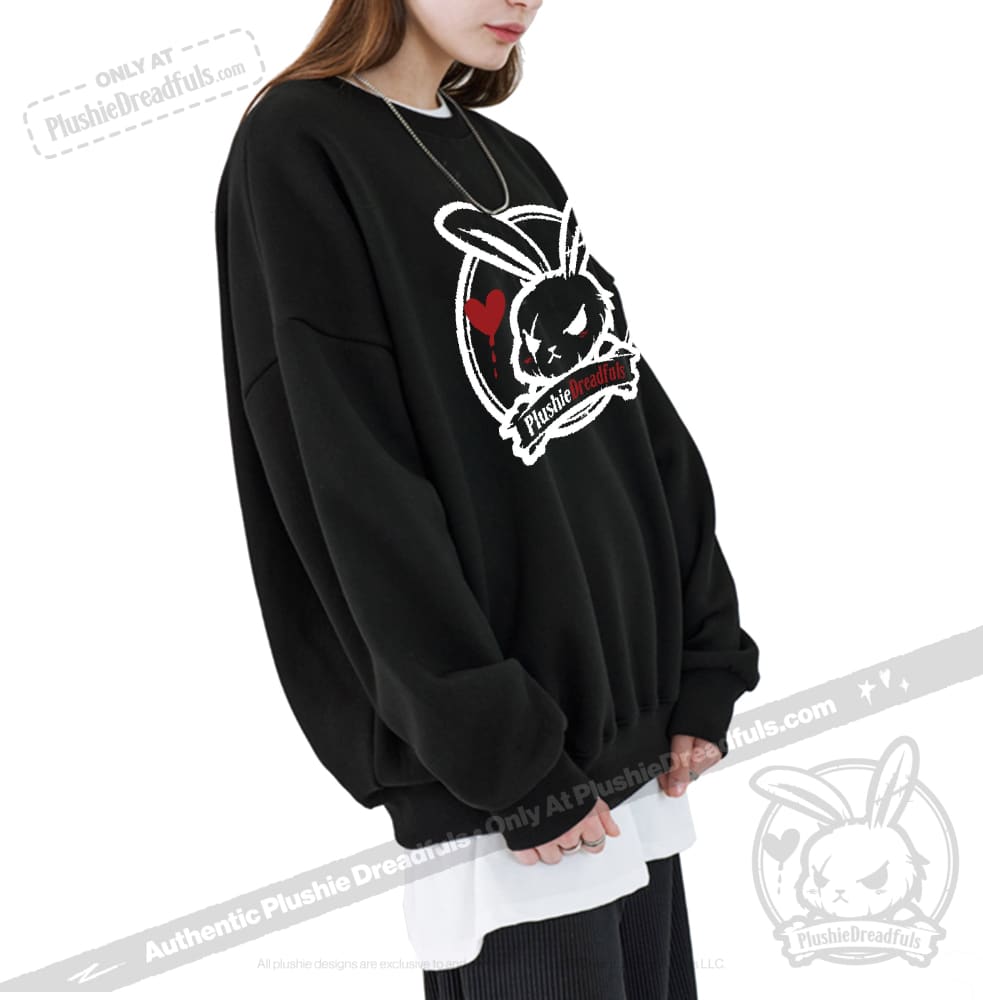 Plushie Dreadfuls Logo Sweatshirt - Soft Cotton Hoodie for Anime & Kawaii Fashion Fans - Perfect for Cosplay, Conventions & Casual Wear