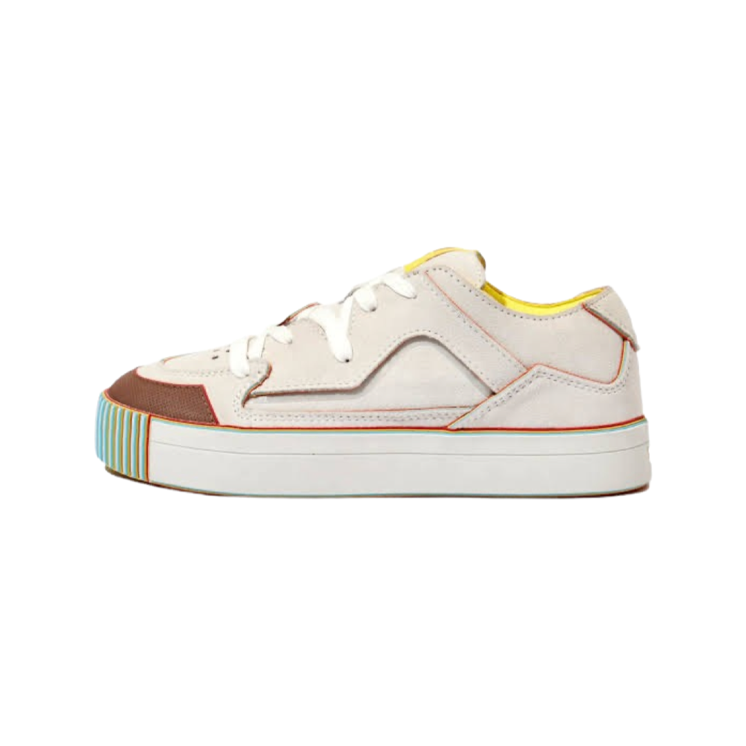 MSCHF Gobstomper Sneakers - Off White, Red, Yellow & Blue Colorway | Limited Edition Streetwear Shoes for Men & Women | Perfect for Urban Fashion, Skateboarding & Casual Wear