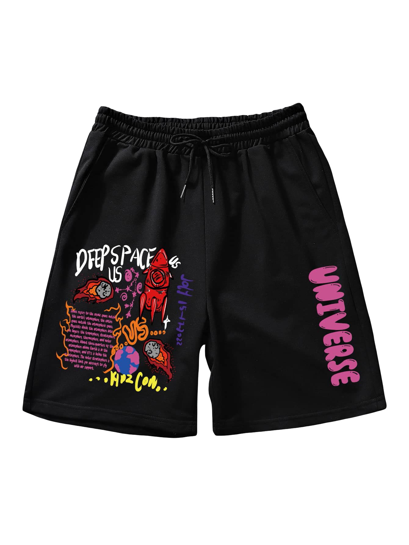 GORGLITTER Men's Running Shorts - Breathable Workout Gym Shorts with Drawstring Waist & Pockets - Perfect for Jogging, Training & Casual Wear