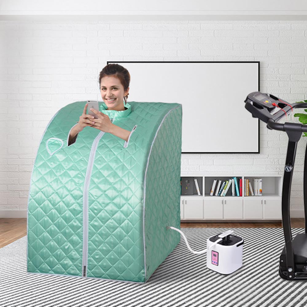 TheLAShop Portable Sauna Tent with Chair & Remote Control - 2L Steam Spa for Home Relaxation, Detox, and Weight Loss | Perfect for Personal Wellness & Stress Relief