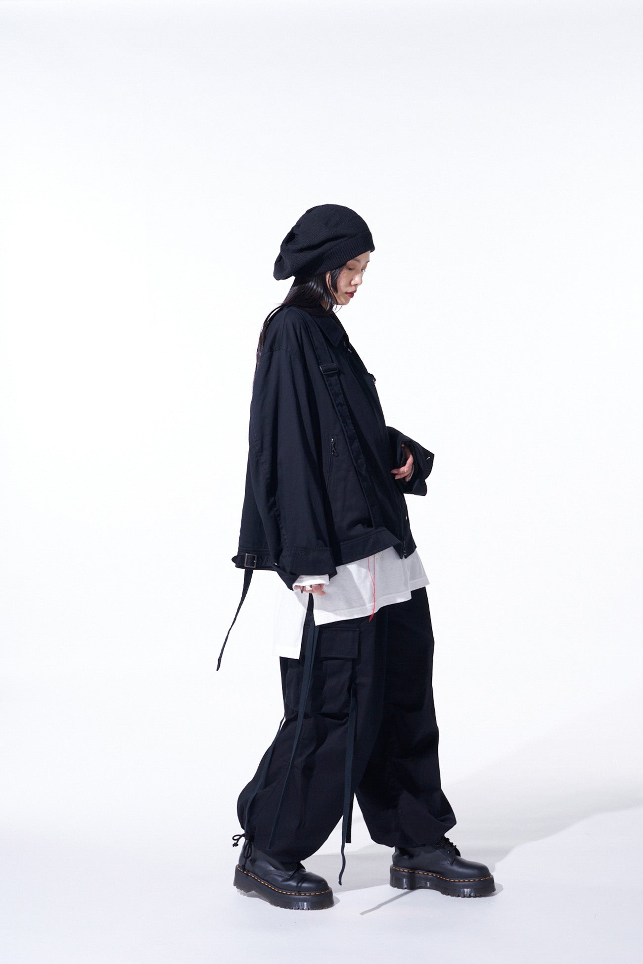 Stylish Cotton Twill Oversized Belted Y Blouson Jacket for Women | Casual & Chic Outerwear for Everyday Wear
