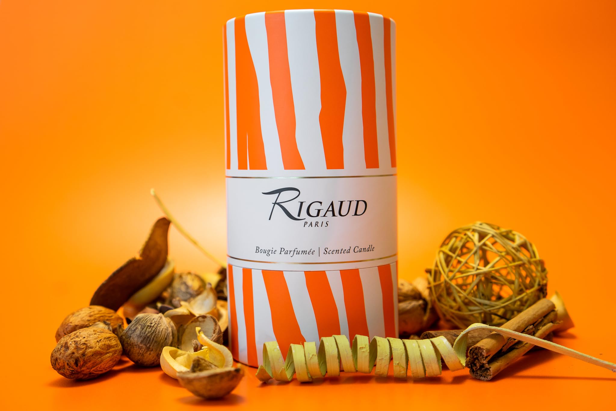 Rigaud Vesuve Large Scented Candle - 230g French Made Luxury Home Decor for Relaxation & Aromatherapy | Perfect for Living Room, Bedroom & Spa