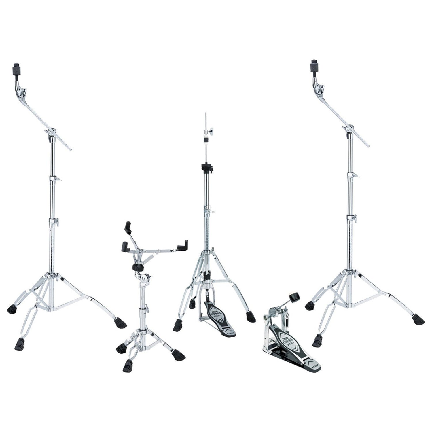Tama Iron Cobra 200 Series 5-Piece Drum Hardware Pack | Premium Drum Set Accessories for Professional Drummers | Perfect for Live Performances & Studio Recording