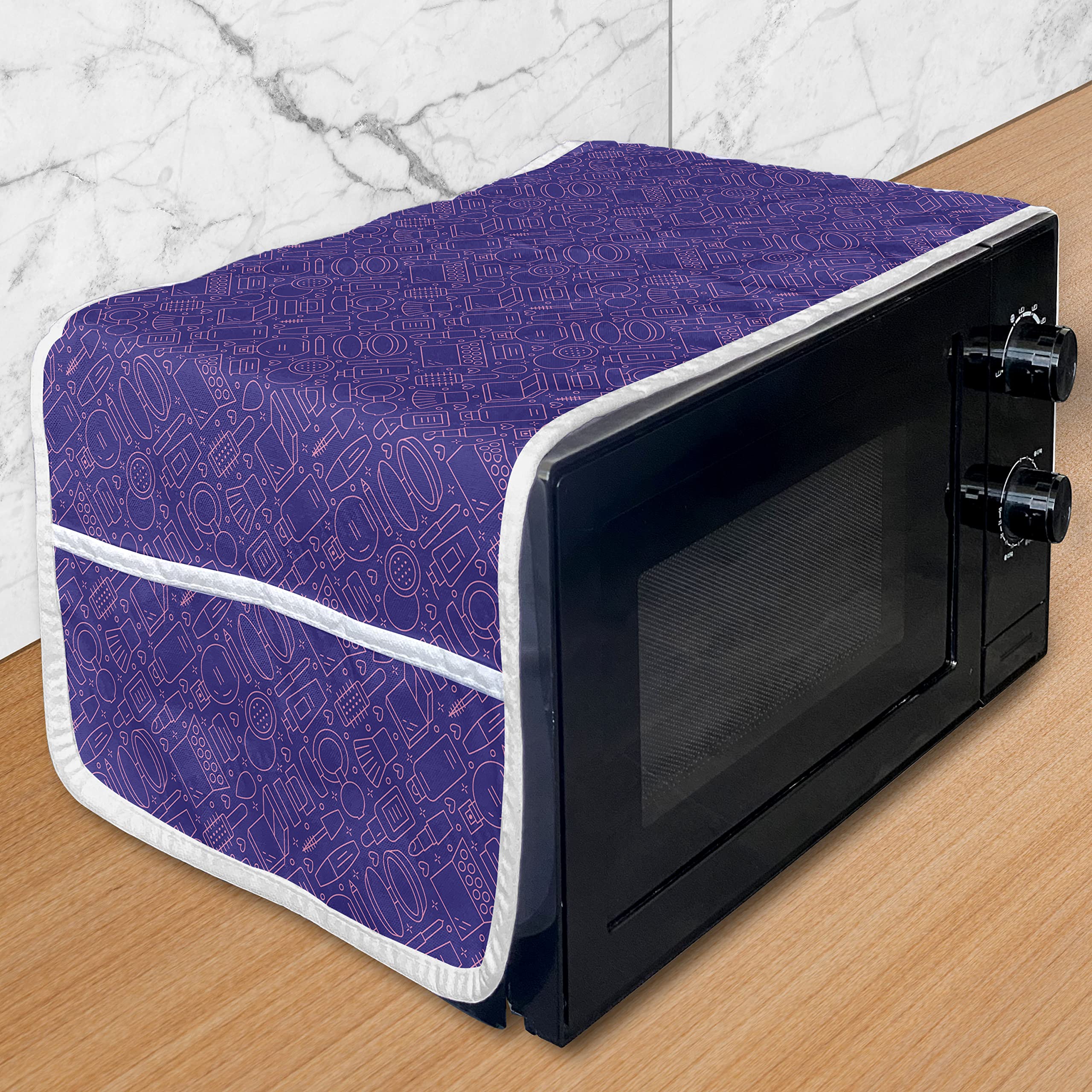 Ambesonne Waterproof Microwave Cover with Pockets - 36