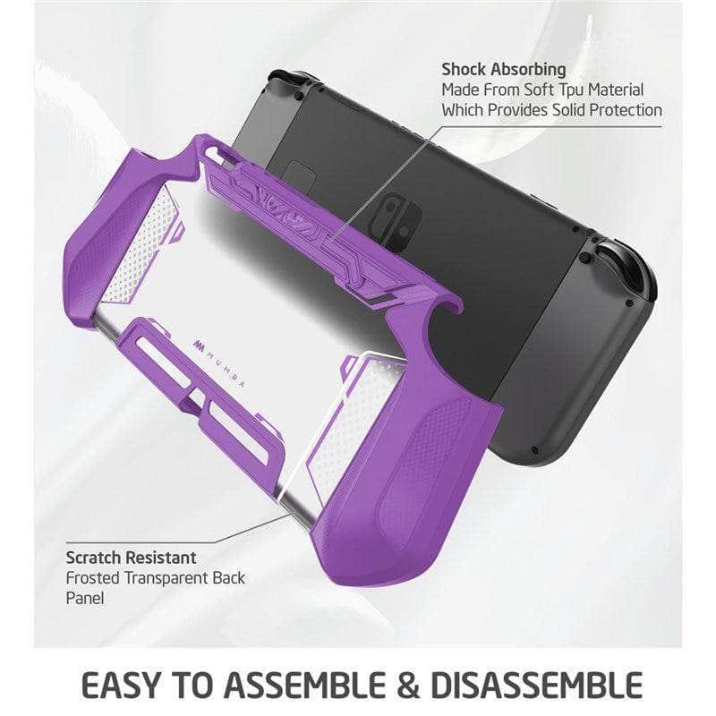 Original Nintendo Switch MUMBA Blade Grip Protective Cover - Ergonomic Controller Case for Comfortable Gaming - Perfect for Travel, Home & Competitive Play