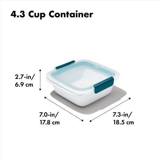 OXO Prep & Go Sandwich Container - BPA-Free, Leak-Proof Food Storage Box for School, Office & Picnics | Perfect for Meal Prep & On-the-Go Lunches