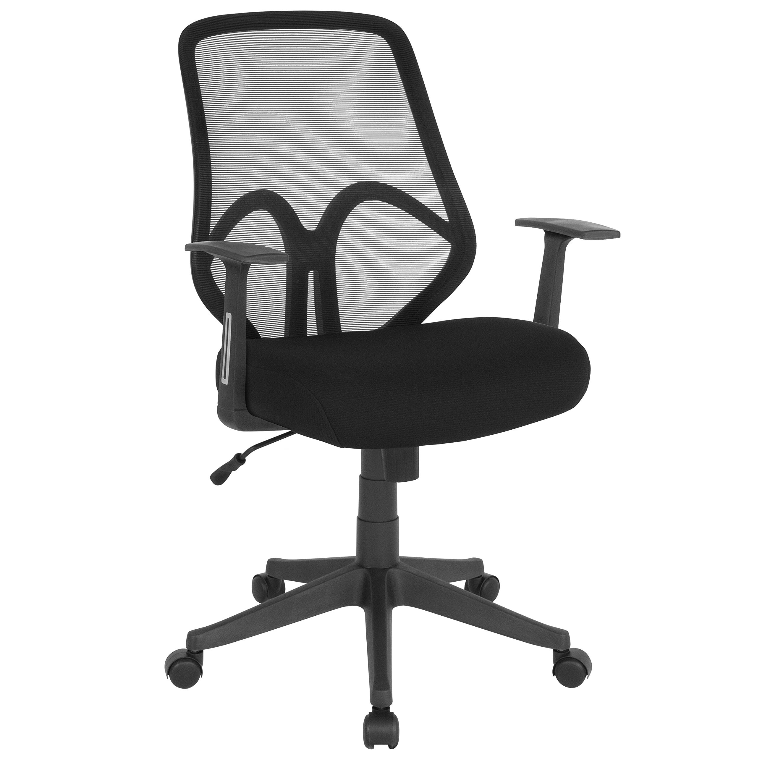 Ergonomic High Back Black Mesh Office Chair with Adjustable Arms - Perfect for Home Office, Gaming & Workspace Comfort