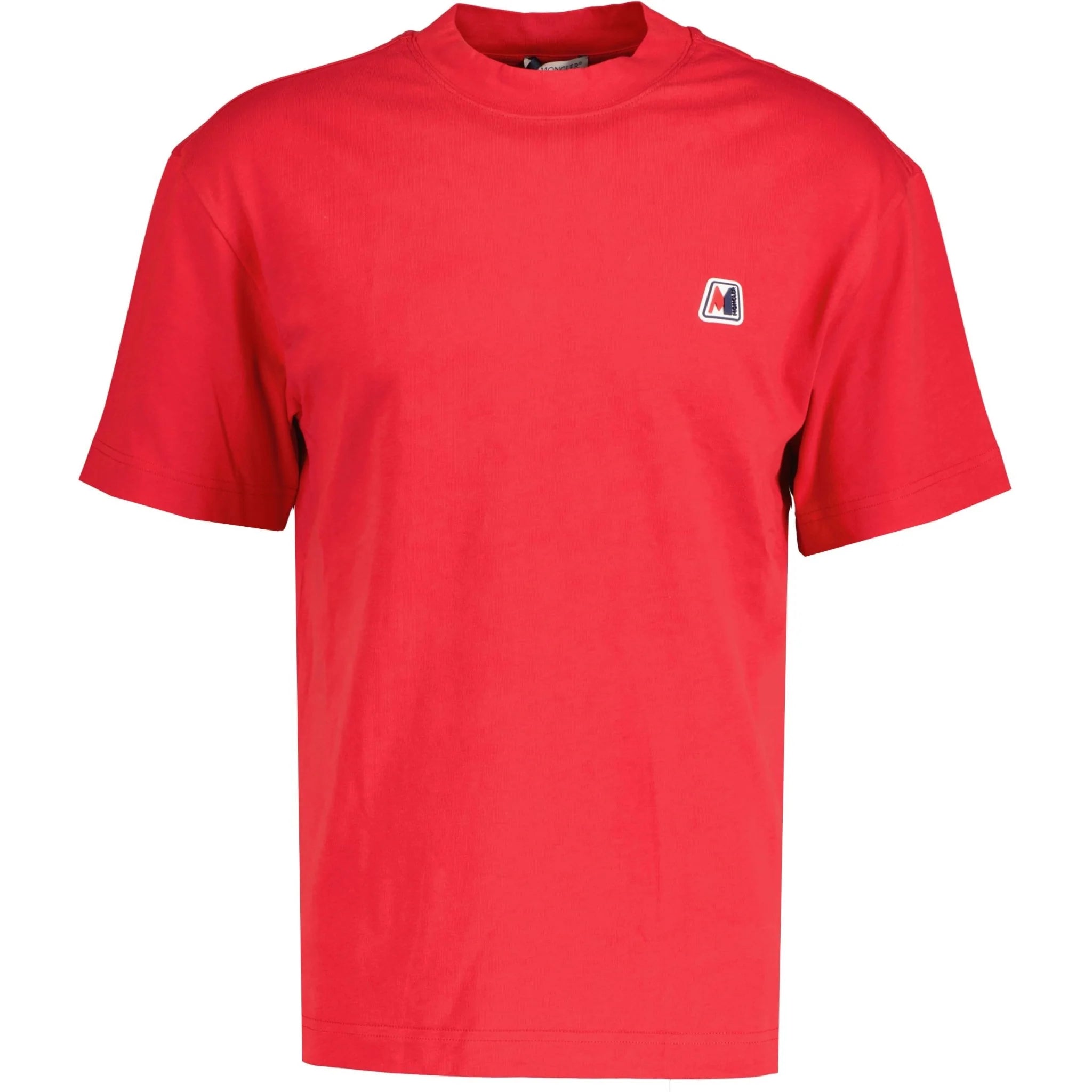 Moncler Red Logo T-Shirt for Men - Stylish Casual Cotton Tee | Perfect for Streetwear, Gym & Everyday Wear