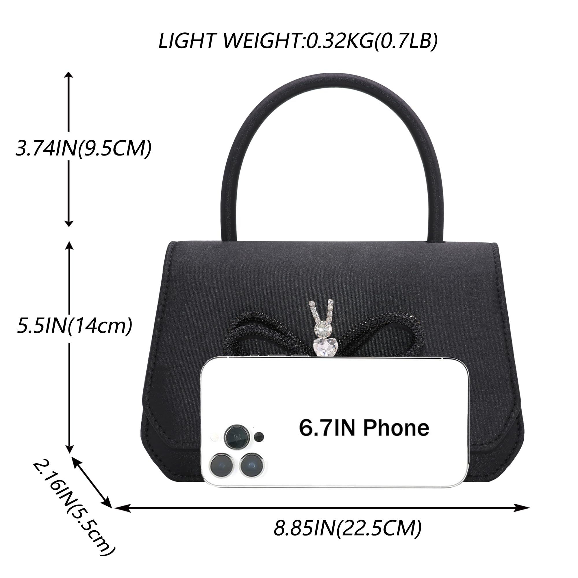 Elegant Milisente Crystal Clutch Bags for Women - Wedding, Party & Evening Handbags with Detachable Shoulder Chain | Perfect for Bridal Accessories, Prom Nights & Formal Events