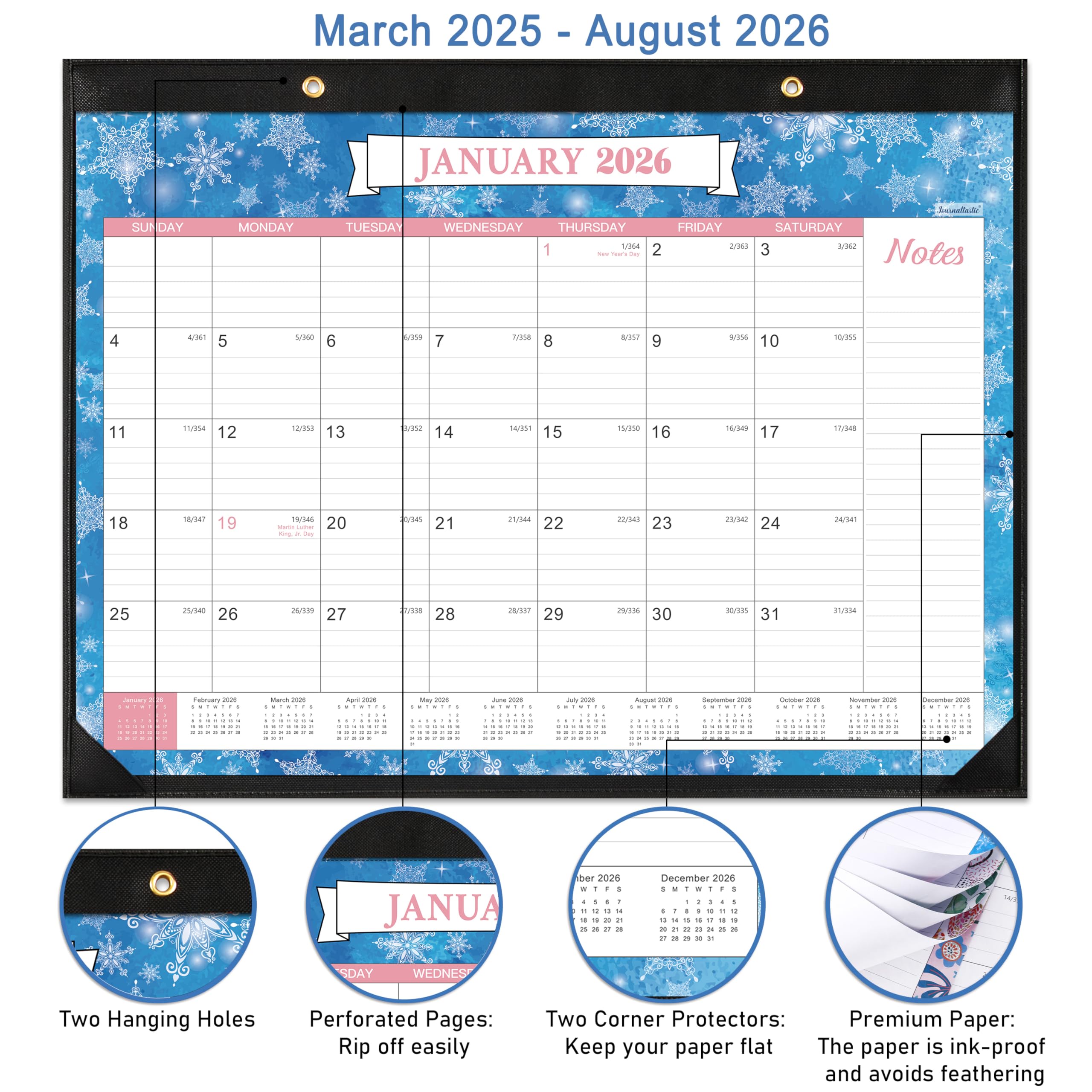 2025-2026 Large Desk Calendar - 22