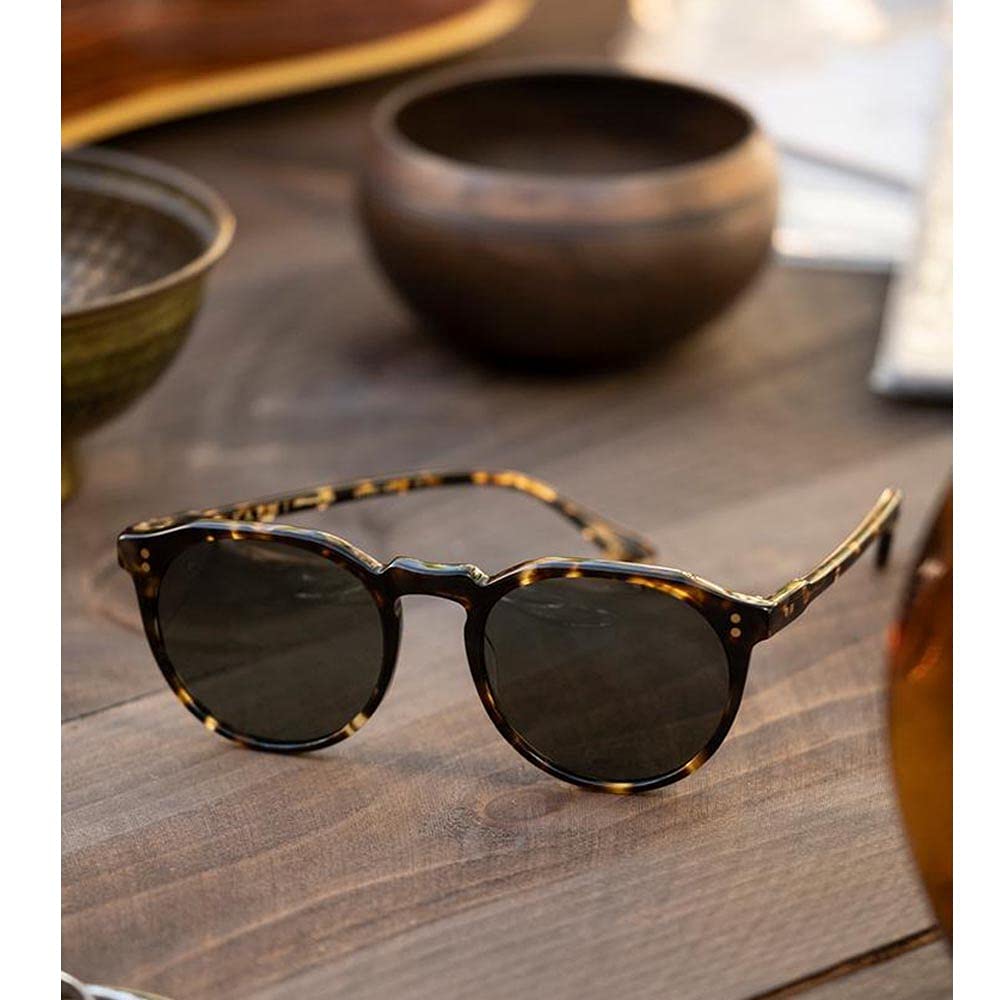 RAEN Remmy Unisex Retro Round Sunglasses - UV Protection Polarized Lenses for Men & Women - Perfect for Beach, Driving & Outdoor Activities