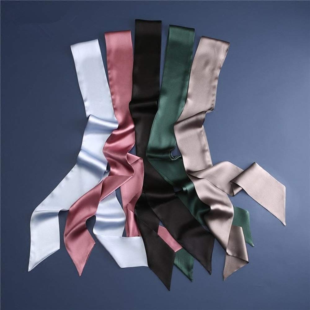 Orose Silk Skinny Headband & Hair Bandana for Women and Girls - Soft Head Scarf & Neck Scarf for Styling, Workout, Yoga, and Everyday Fashion Accessory