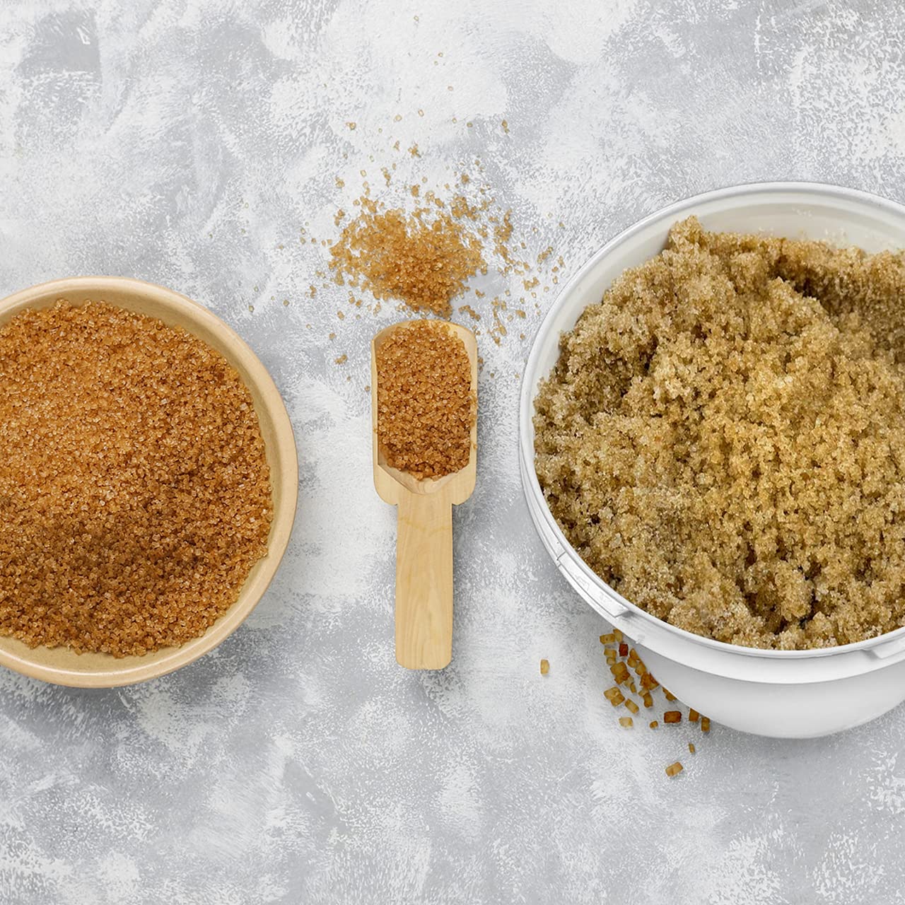 Exfoliating Brown Sugar Scrub with Rose Absolute - 128oz Large Size - Natural Body Scrub for Soft Skin - Perfect for Spa Day, Self Care & Gift Giving