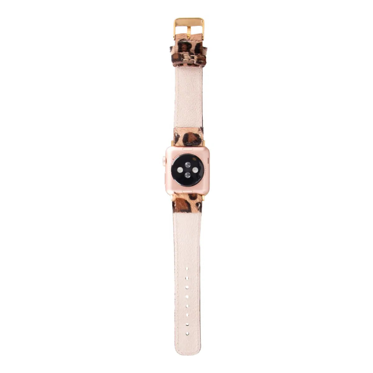 Stylish Faux Leopard Print Leather Apple Watch Band - Perfect for Fashion Accessories & Everyday Wear